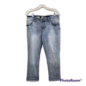 Kut from the Kloth Bardot Crop Skinny Boyfriend jeans